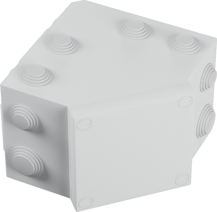 Logotipo de Corner junction box